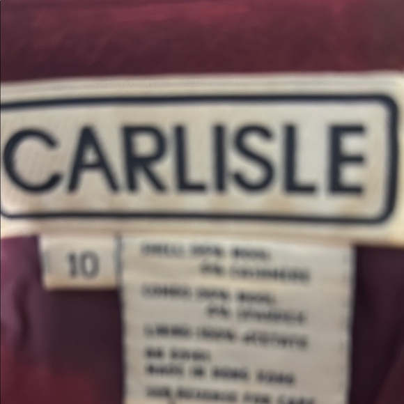 Carlisle Plaid Red Women's Jacket/Blazer 95% Wool 5% Cashmere. Size 10 - Picture 11 of 11